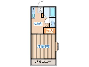 ベルグラン宮城野Ⅱの物件間取画像